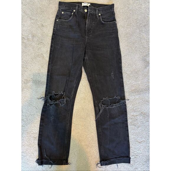 NWOT AGOLDE Cherie Jean High-rise straight jeans, $238 Sz 23 C8 - Picture 3 of 10